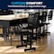 Flash Furniture Student Chair, Black Back, 16-1/4 in W 15-1/4" L 32-1/2" H, Adjustable, Plastic Seat YU-YCX-09010-GG - alternate 6